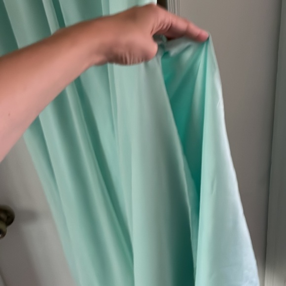 *CLOSET CLOSING* Mint Chiffon Maxi Skirt - Picture 3 of 7